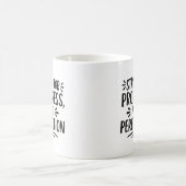 Mug Motivation de citation en noir blanc (Centre)