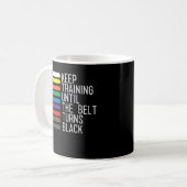 Mug Motivation de la ceinture noire Taekwondo Jiu Jits (Devant gauche)