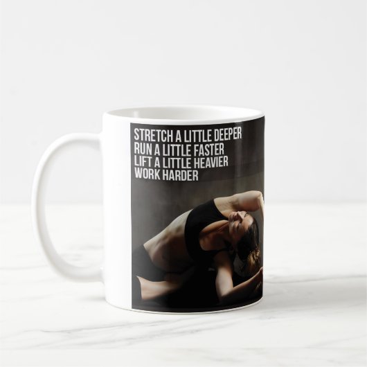 Mug Motivation de l'entraînement des femmes (Gauche)