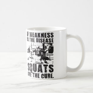 Mug Motivation De L'Entraînement - Le Squat Est Le Tra