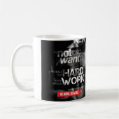 Mug Motivation de l'entraînement - Travailler dur (Gauche)