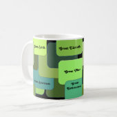 Mug Motivation de l'environnement et conviviale Abstra (Devant gauche)