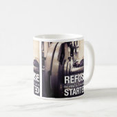 Mug Motivation De L'Exercice Refusez De Se Terminer Là (Devant droit)