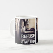 Mug Motivation De L'Exercice Refusez De Se Terminer Là (Devant gauche)