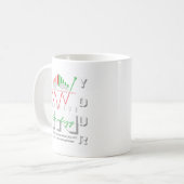 Mug Motivation de transaction | Hausse | Modèle (Devant gauche)