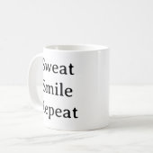 Mug Motivation Fitness - Sweat Smile Répéter (Devant gauche)