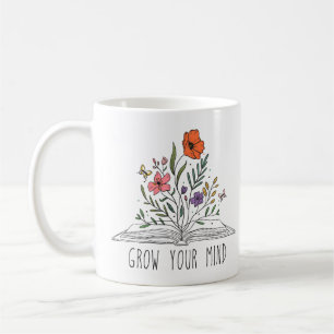 Mug Motivation florale   Élargissez votre esprit   Cad