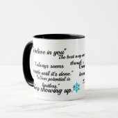 Mug Motivation l croire en vous (Devant gauche)