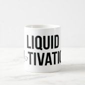 Mug Motivation Liquide Accro Moderne à la Caféine (Centre)