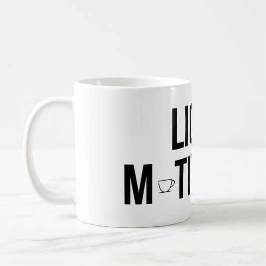 Mug Motivation Liquide Accro Moderne à la Caféine (Gauche)