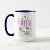 Mug Motivation mignonne continuer à avancer avec le vé (Gauche)