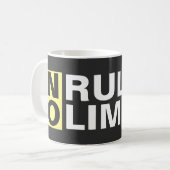 Mug Motivation Pas De Règles Pas De Limites (Devant gauche)