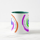 Mug Motivation personnalisée Art Abstrait dynamique (Centre)