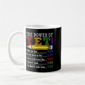 Mug Motivation pour enseignante à l'état d'esprit de c (Gauche)