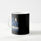 Mug Motivation pour la course cross-country (Devant gauche)