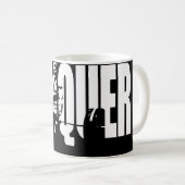 Mug Motivation pour le poids féminin - CONQUER (Devant droit)