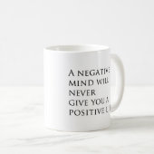 Mug Motivation quotidienne simple Typographie de citat (Devant droit)