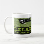 Mug Motivation Relax Cat Me Temps Fun Design (Gauche)