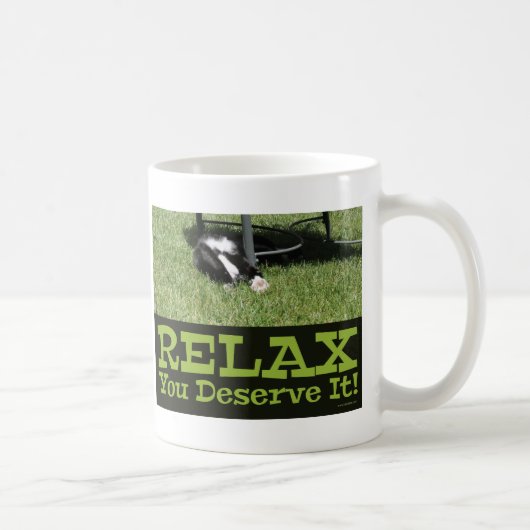 Mug Motivation Relax Cat Me Temps Fun Design (Droite)