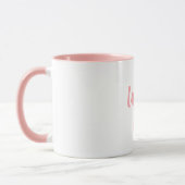 Mug Motivation rose moderne Citation réveil (Gauche)