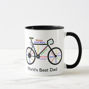 Mug Motivation Words Bike, Cycle Best Papa