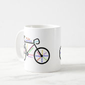 Mug Motivational Bike, Cycle, Vélo, Mots Sport (Devant gauche)