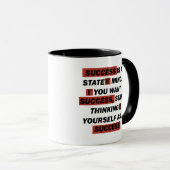 Mug Motivational cite le succès dans la vie (Devant droit)