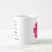 Mug Motivational Dreamer Pink Daisy Citations (Centre)