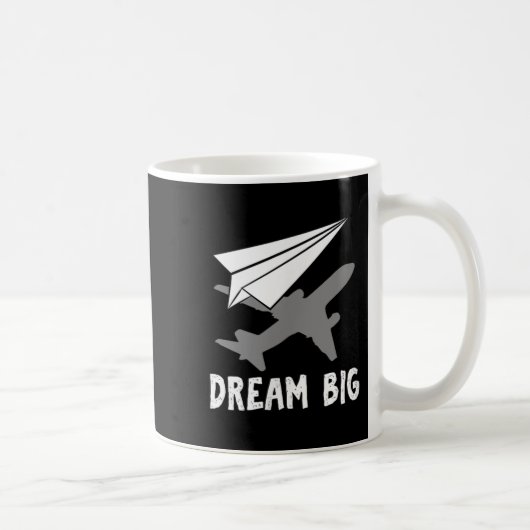 Mug Motivational Pilot Aerospace Engineer Dream Paper (Droite)