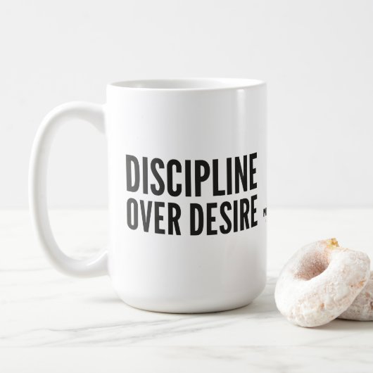 Mug MOTIVATIONNALISME© DISCIPLINE_Mok (Avec donut)