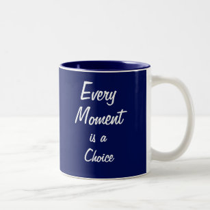 Mug Motivationnel - Bleu - "Chaque instant"