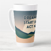 Mug Motivationnel - Dream Big. Commencez Petit. Ag (Angle gauche)