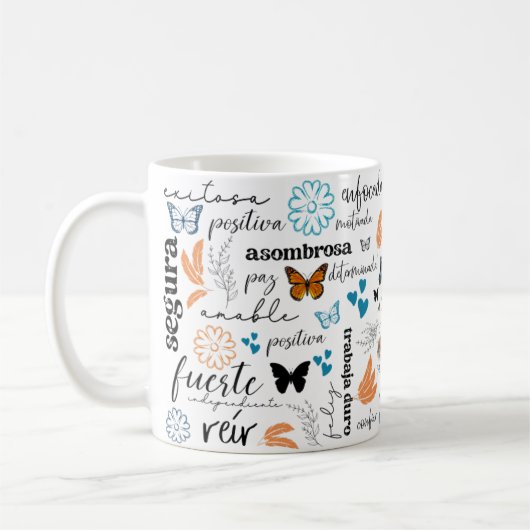 Mug Motivationnel Espagnol Affirmation (Gauche)