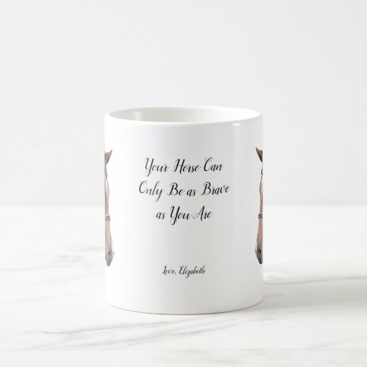 Mug Motivationnel Inspirationnel cheval équestre sur m (Centre)