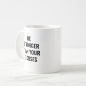 Mug motivationnel puissant pour la condition physi (Devant gauche)