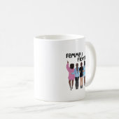 Mug motivationnelle féminine et fierce (Devant droit)