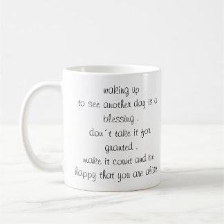 Mug motivations matinales et affirmations de gratitude