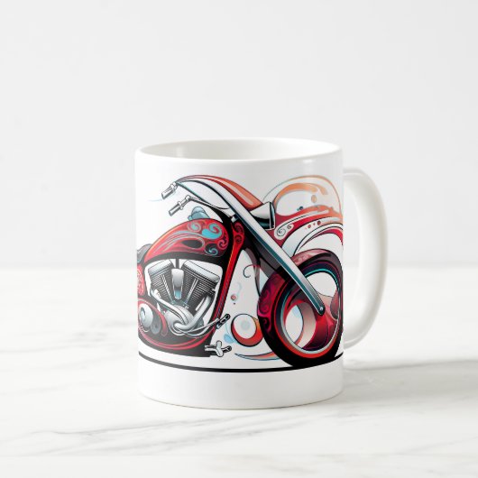 Mug Moto Abstrait (Devant droit)