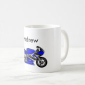 Mug Moto bleu (Devant droit)
