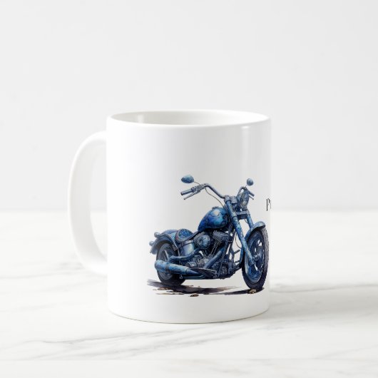 Mug Moto bleu (Devant gauche)