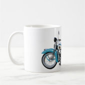 Mug Moto bleu Vintage (Gauche)