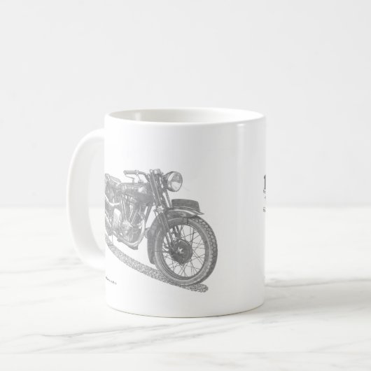 Mug Moto classique Calender (classique britannique) (Devant gauche)