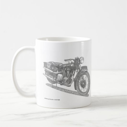 Mug Moto classique Calender (classique britannique) (Gauche)