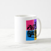 Mug Moto de sport Pop Art (Devant droit)