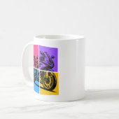 Mug Moto de sport Pop Art (Devant gauche)
