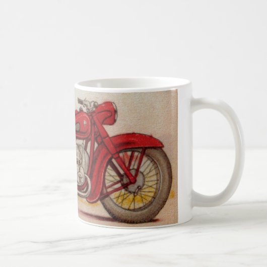 Mug Moto rouge vintage (Droite)