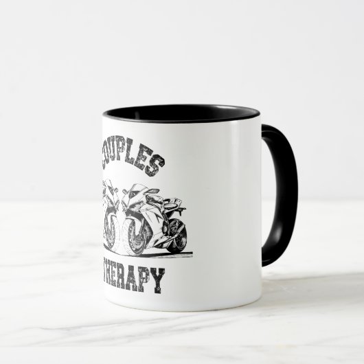 Mug Moto Thérapie Couples (Devant droit)