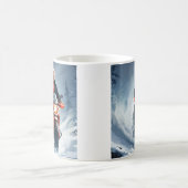 Mug Moto Trump Riding en hiver Noël MAGA (Centre)