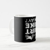 Mug Motocross Biker Dirt Bike Motorcycle Drôle cadeau (Devant gauche)