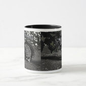 Mug Motocross en noir et blanc (Centre)
